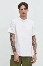 Quiksilver pamut póló fehér, férfi, nyomott mintás - fehér L - answear - 9 990 Ft