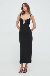Bardot ruha fekete, maxi, testhezálló - fekete XS - answear - 45 990 Ft