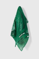 Lauren Ralph Lauren kendő selyemkeverékből zöld, mintás - zöld Univerzális méret