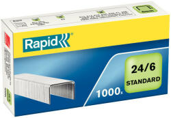 Rapid 24/6 STANDARD tűzőkapocs, horganyzott, 1000db/doboz (24855600) - bbmarket