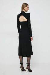 Patrizia Pepe ruha fekete, midi, harang alakú, 8A1232 K078 - fekete 40