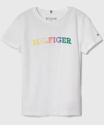 Tommy Hilfiger gyerek pamut póló fehér - fehér 176 - answear - 12 990 Ft