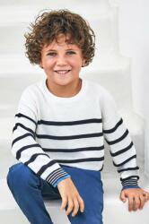 MAYORAL gyerek pamut pulóver sötétkék, könnyű - sötétkék 110 - answear - 9 290 Ft