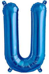 Balloons4party Balon folie litera U albastru 40cm