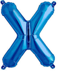 Balloons4party Balon folie litera X albastru 40cm