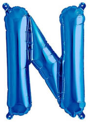 Balloons4party Balon folie litera N albastru 40cm