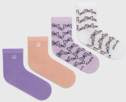 United Colors of Benetton gyerek zokni 4 db lila - lila 39/41