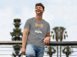 Personal Tricou bărbați pereche - Mire Mărimea - Adult: XL, Culori: Gri