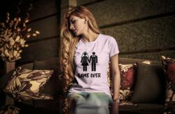 Personal Tricou damă pereche - Game Over Mărimea - Adult: L, Culori: Roz