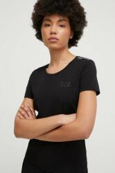 EA7 Emporio Armani t-shirt női, fekete - fekete S - answear - 17 990 Ft