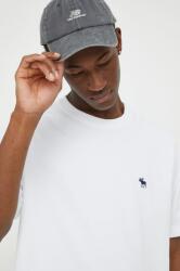 Abercrombie & Fitch pamut póló fehér, férfi, nyomott mintás - fehér XL - answear - 14 990 Ft