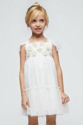 Mayoral gyerek ruha bézs, mini, harang alakú - bézs 110 - answear - 16 990 Ft