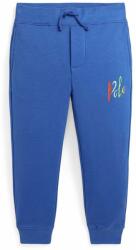 Ralph Lauren gyerek melegítőnadrág sima - kék 117-123 - answear - 23 990 Ft