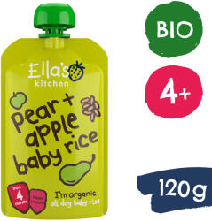 Ella's Kitchen BIO Baba rizs Körte és alma (120 g) - healthfactory