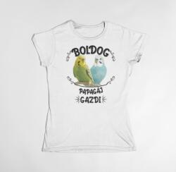  Boldog papagáj gazdi női póló (boldog_papagaj_noi_polo)