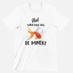  Színes - Hal nélkül lehet élni, de minek? férfi póló (hal_nelkul_szines_ferfi_polo)