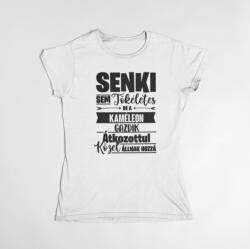  Senki sem tökéletes, de az kaméleon gazdik átkozottul közel állnak hozzá női póló (senkisem_kameleon_noi_polo)