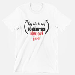  Így néz ki egy tökéletes nyuszi gazdi férfi póló (igy_nez_ki_nyuszi_ferfi_polo)