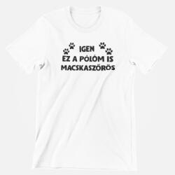 Igen ez a pólóm is macskaszőrös férfi póló (macskaszoros_ferfi_polo)