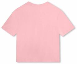Marc Jacobs gyerek pamut póló rózsaszín, nyomott mintás - rózsaszín 108