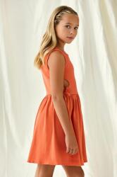 Mayoral gyerek ruha narancssárga, mini, harang alakú - narancssárga 152 - answear - 10 990 Ft