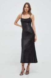 Bardot ruha fekete, maxi, testhezálló - fekete L - answear - 42 390 Ft