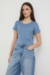 Sisley t-shirt női - kék M - answear - 8 390 Ft
