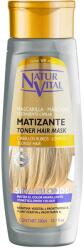 Masca de par hidratanta pentru păr în nuanțe reci de blond, decolorat sau șuvițat, NaturVital Silver blonde mask, 300 ml