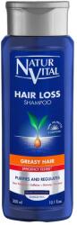 Sampon impotriva caderii parului pentru par gras, NaturVital Hair loss Shampoo, 300 ml
