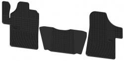 FroGum Set covorase auto din cauciuc Mercedes Vito 2 3Loc 2003-2014 Viano 2 3Loc 2003-2014, presuri FROGUM, negre, 3 buc (D0092)