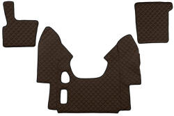 F-CORE Set covorase compatibile cu DAF XF 95 (01.1997-12.2005) Manual, piele sintetica (F-CORE FL16 BROWN)