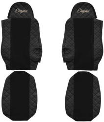 F-CORE Set huse scaune compatibil cu DAF XF 95 XF 105 CF LF 2005-2013 (F-CORE FX04 BLACK)