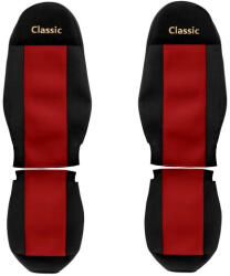 F-CORE Set huse scaun textil camion compatibile cu Volvo FH 3 FM FL (F-CORE PS12 RED)