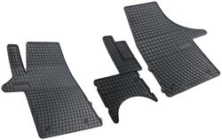 FroGum Set covorase auto din cauciuc Volkswagen T5 2003- 2 3Loc si T6 2015-, presuri FROGUM, negre, 3 buc (D0073)
