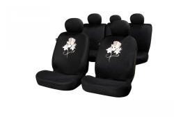 Sumex Set huse scaune auto Rose Skull , Fata + Spate compatibile cu modelele cu Airbag in scaune (FUN885F)