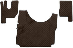 F-CORE Set covorase compatibile cu Renault T cu podea inalta (01.2014-2021), piele sintetica - Maro (F-CORE FL14 BROWN)