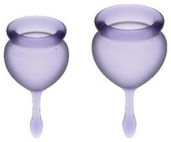 Satisfyer Set cupe menstruale, mov - Satisfyer Feel Good Menstrual Cups Lila 2 buc