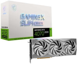 MSI GeForce RTX 4070 SUPER 12G X SLIM WHITE NVIDIA 12 GB GDDR6X (RTX 4070 SUPER 12G GAMING X SLIM)
