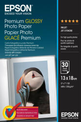 Epson prémium fényes fotópapír (10x18, 30 lap, 255g) (C13S042154)