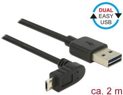 Delock 83856 USB kábel 2 M USB 2.0 USB A Micro-USB B Fekete (83856)