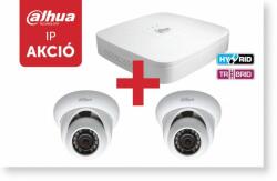 Dahua 5104DPX3 Tribrid 4 csatornás rögzítő + 2 db HDW-1000S IP kamera (5104DPX3)