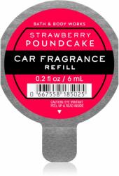 Bath & Body Works Strawberry Pound Cake parfum pentru masina rezervă 6 ml