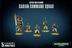 Games Workshop Astra Militarum: Cadian Command Squad minifigurák (47-09)
