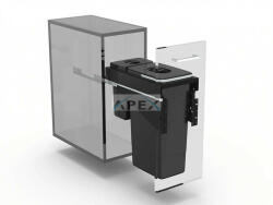 EKOTECH - Beépíthető hulladékgyűjtő FRONT 30 - 1x26 liter+1x7 liter - webmuszaki