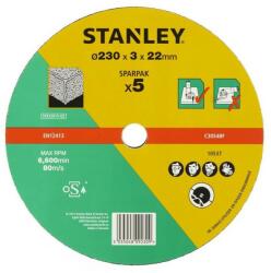 STANLEY Discuri abrazive pentru taiere piatra/beton 230x22x3mm, Stanley (STA32815-QZ) - bricolaj-mag