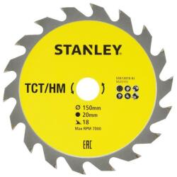 STANLEY Disc fierastrau circular TCT/HM pentru lemn 150x20mm, 18 dinti, Stanley (STA13010-XJ) - bricolaj-mag