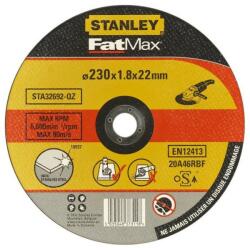 STANLEY Disc abraziv drept FatMax pentru taiere inox, diametru 125x22.2x1.8mm, Stanley (STA32692-QZ) - bricolaj-mag