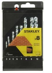 STANLEY Burghie standard zidarie 3-10mm 8 piese, Stanley (STA56040-QZ) - bricolaj-mag