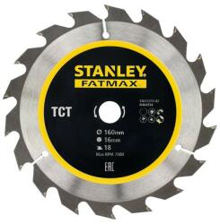 STANLEY Disc TCT/HM FatMax geometrie dinti-atb, de 160x16mm, 18 dinti, Stanley (STA15315-XJ) - bricolaj-mag