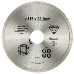 STANLEY Disc diamantat FatMax continuu pentru placi ceramice 115x22.2mm, Stanley (STA38002-XJ) - bricolaj-mag